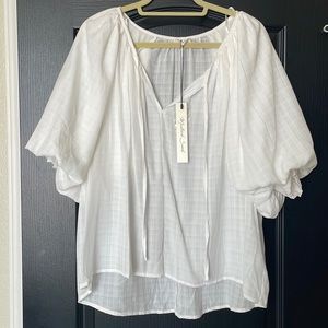 Mustard Seed Puff sleeve blouse